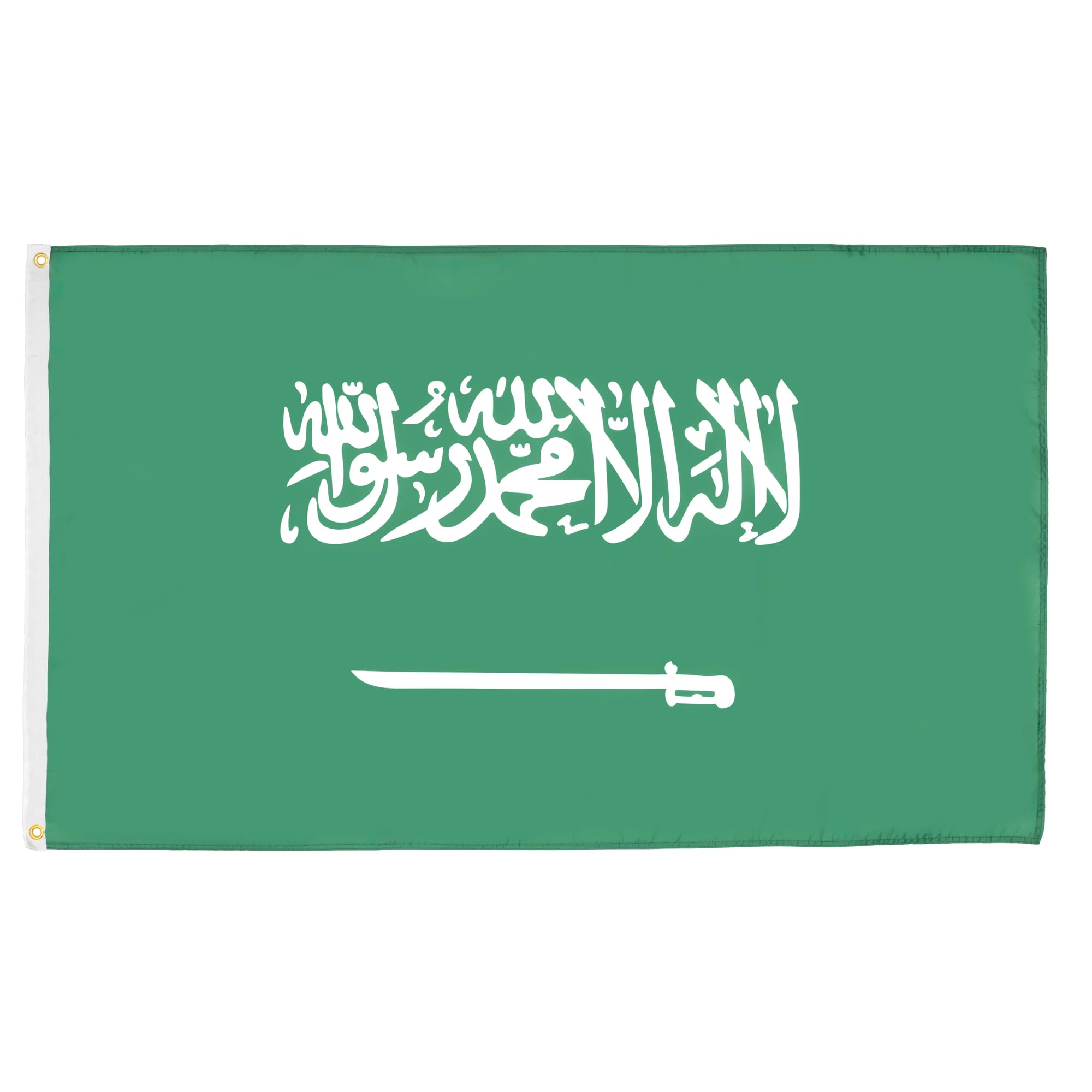 AZ FLAG - Saudi Arabia Flag - 2x3 Ft - Light Polyester Saudi Arabian Banner with Two Brass Eyelets - Fade Resistant - Vivid Colors - 2' x 3' Feet - 90x60 Cm — image 1