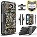 LG Optimus Zone 3 / LG Spree/LG K4 / LG Rebel LTE Case, [Combo Holster] Case and Built-in Kickstand Bundled with [Premium HD Screen Protector] Hybird Shockproof and Circlemalls Stylus Pen (Camo)