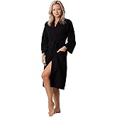 Turkish Linen Waffle Knit Lightweight Kimono Spa & Bath Robes for Women - Quick Dry - Soft