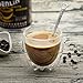 KUWAN 8.5 Ounce Glass Coffee Cup with Spoon Heart Shaped Strong Double Wall Insulated Borosilicate Thermo for Tea
