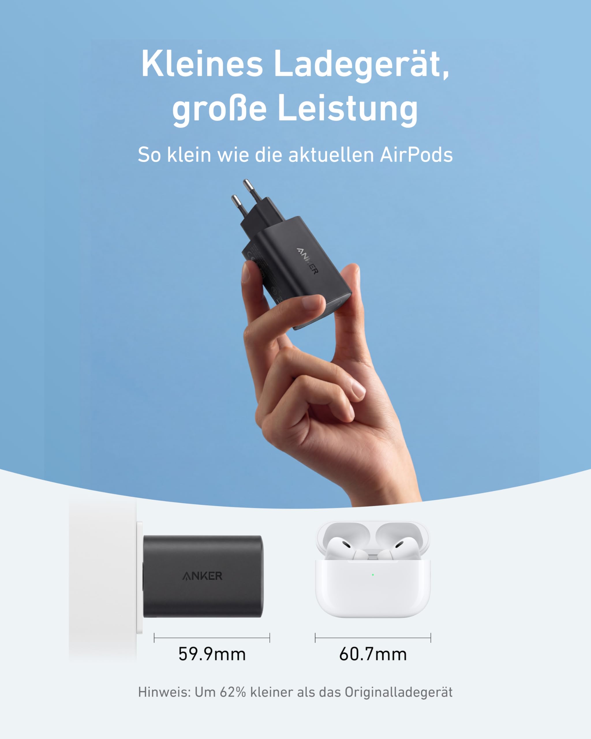 Anker Nano 100W USB C Ladegerät, Laptop Netzteil 3