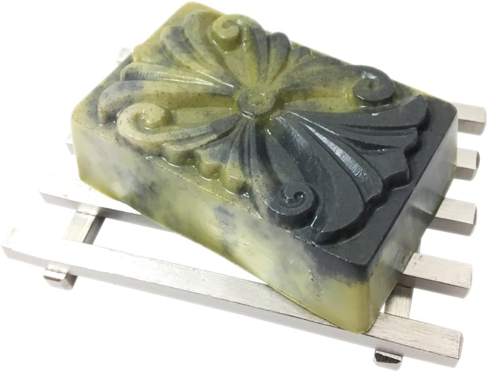 Tea Tree and Charcoal Organic Goats Milk Facial Soap - for Normal, Oily, Dry, Combination Skin Including Mature and Sensitive Skin, Rosacea, Eczema, Psoriasis, Back Acne by Bare Essentials Living