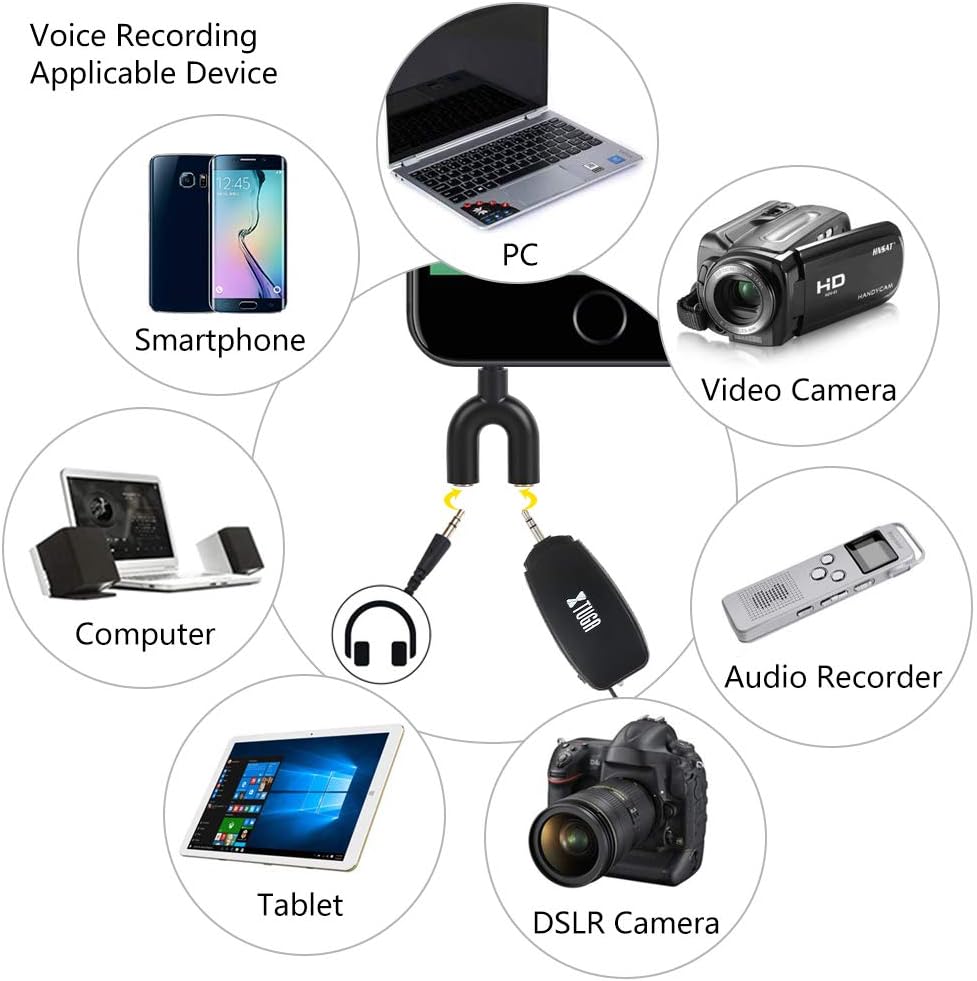 XTUGA UHF Wireless Instrument Condenser Microphone Clip Mic Gooseneck 130ft Stable Wireless Transmission 1/8＆1/4'' Port Great for Horns,Trumpets,Clarinets,Saxophones Cameras (KX621 Clip): Home Audio & Theater