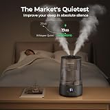 Homvana Humidifier 3.6L Cool Mist 360° Rotating Quiet 16dB Night Light view 3
