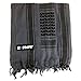 Zephyr Shemagh Tactical Desert Scarf - Grey/Black