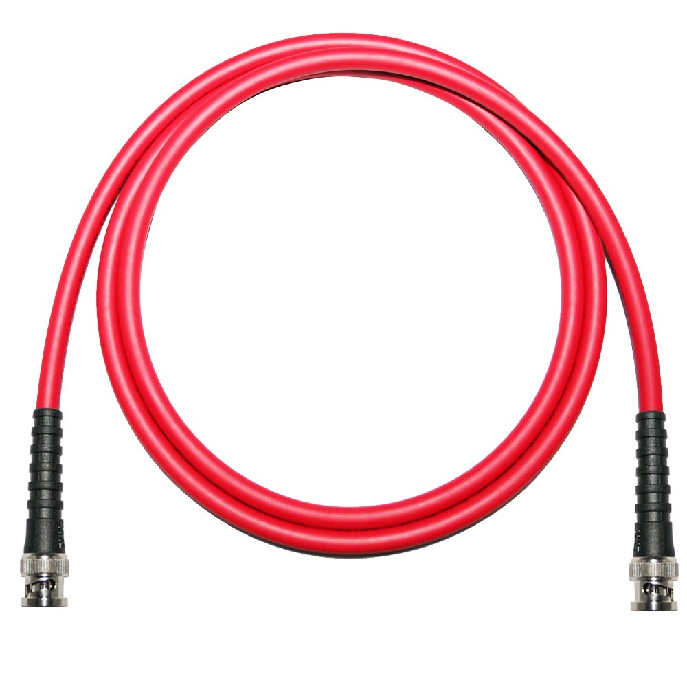 75 Ohm BNC to BNC Lead Van Damme Coaxial Cable RG59, Video, CCTV, Word Clock (5 M, Red)