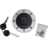XDF Gas Fuel Tank Cap Cover Lock Key Compatible For Suzuki GSX400 GSX600 GS500 GS600F GSXR600 GSXR750 GSXR1000 TL1000S TL1000R GSX600F SV650/SV650S 1999-2002 GSF1200/Bandit 1200 2001-2004