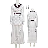 Titanic Cosplay Womens Rose Dewitt Bukater Costume Halloween Cosplay Outfit Rose Jacket Skirt Dress Suit