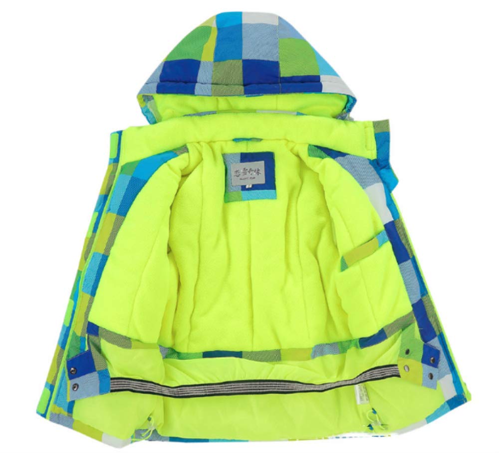 Mitef 子供用 スキー メーカー直送 服 スーツ ジャケット パンツ 防風 厚手 暖かい 女の子用 B07mhzvsff 防水 10a グリーン 男の子