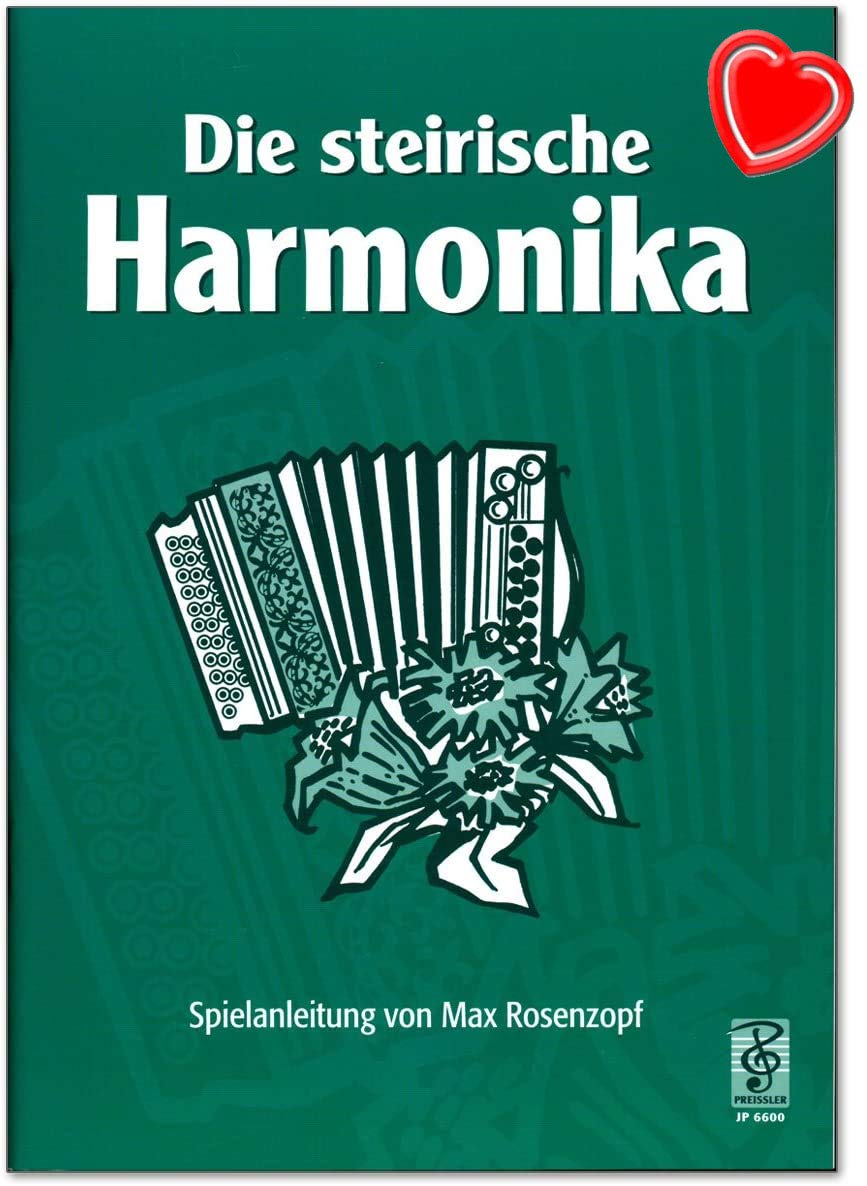 The Styrian Harmonica - Introduction to music making with the Steirian Harmonica by Max Rosenzopf - Teaching material with colourful heart-shaped music clip.