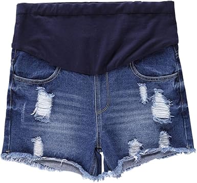 plus size maternity jean shorts