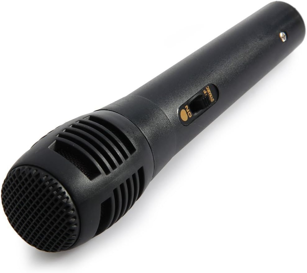 Singing Machine Unidirectional Dynamic Microphone with 5 Ft. Cord: Home Audio & Theater