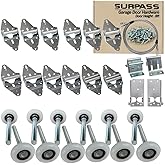 Surpass Garage Door Hardware Kit Roller/Hinge/Top Bracket/Wire Rope (for 8' Height Garage Doors)