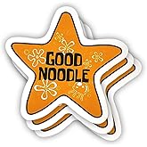 (3 Pcs) Good Noodle Sticker Sarcastic Motivational Sayings Humorous Quote Vinyl Decal for Kindle, Laptop, Water Bottle, Phone Hard Hat, Meme Quote Sticker 3 inch