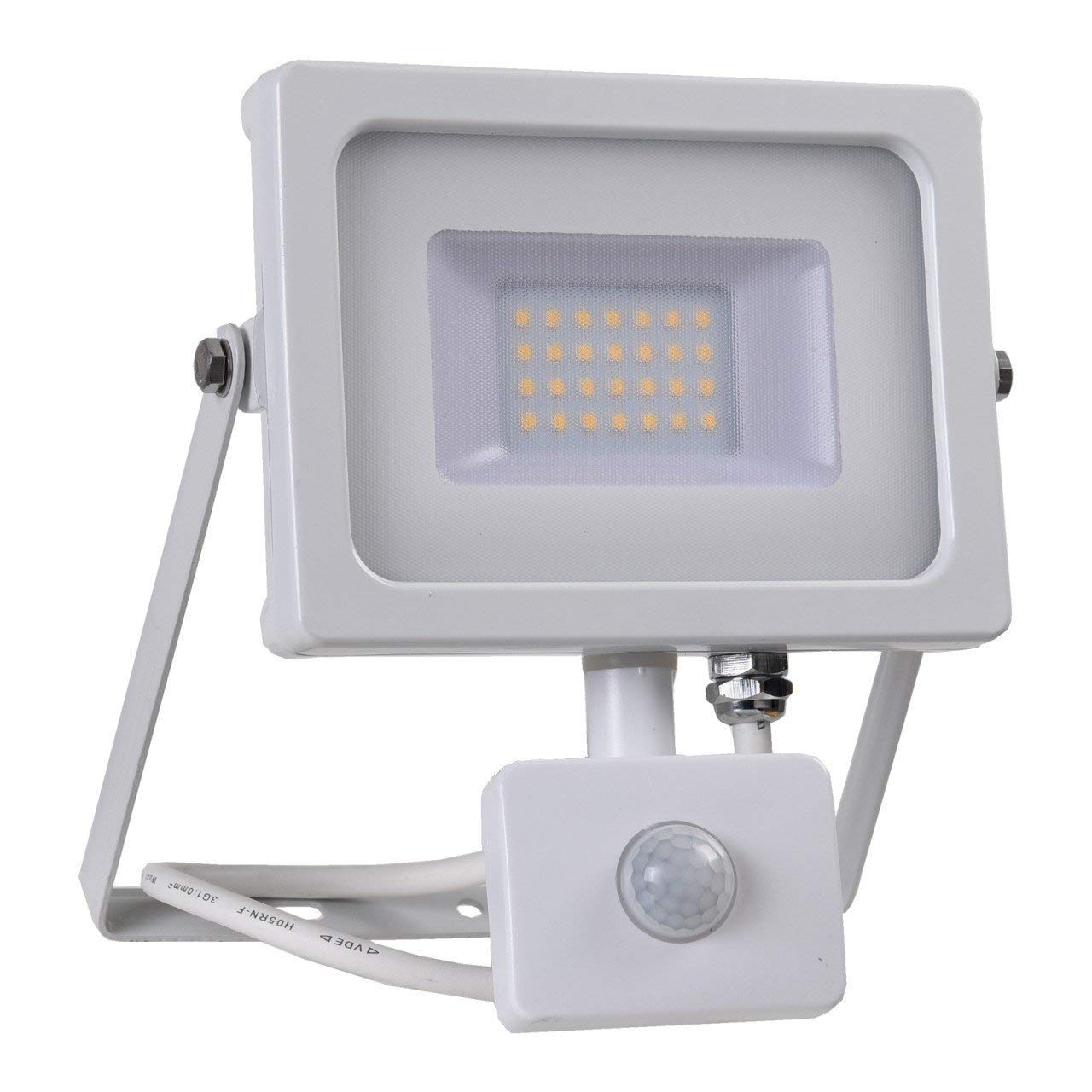 Egutec LED Proyector con Detector de Movimiento, Blanco, 20W, IP65 ...