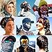 Neck Gaiter, Magic Headband Sport Headwear Elastic Face Mask Bandana Scarf UV Resistence Balaclava, Headwrap Helmet Liner for Men and Women - Cycling, Fishing, Running, Hiking, Camping