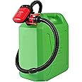 5th Gen Fuel Transfer Pump with Auto-Stop Sensor(2.4 GPM),AA Battery Powered Portable Gasoline Diesel Pump with 3 Adapters (B