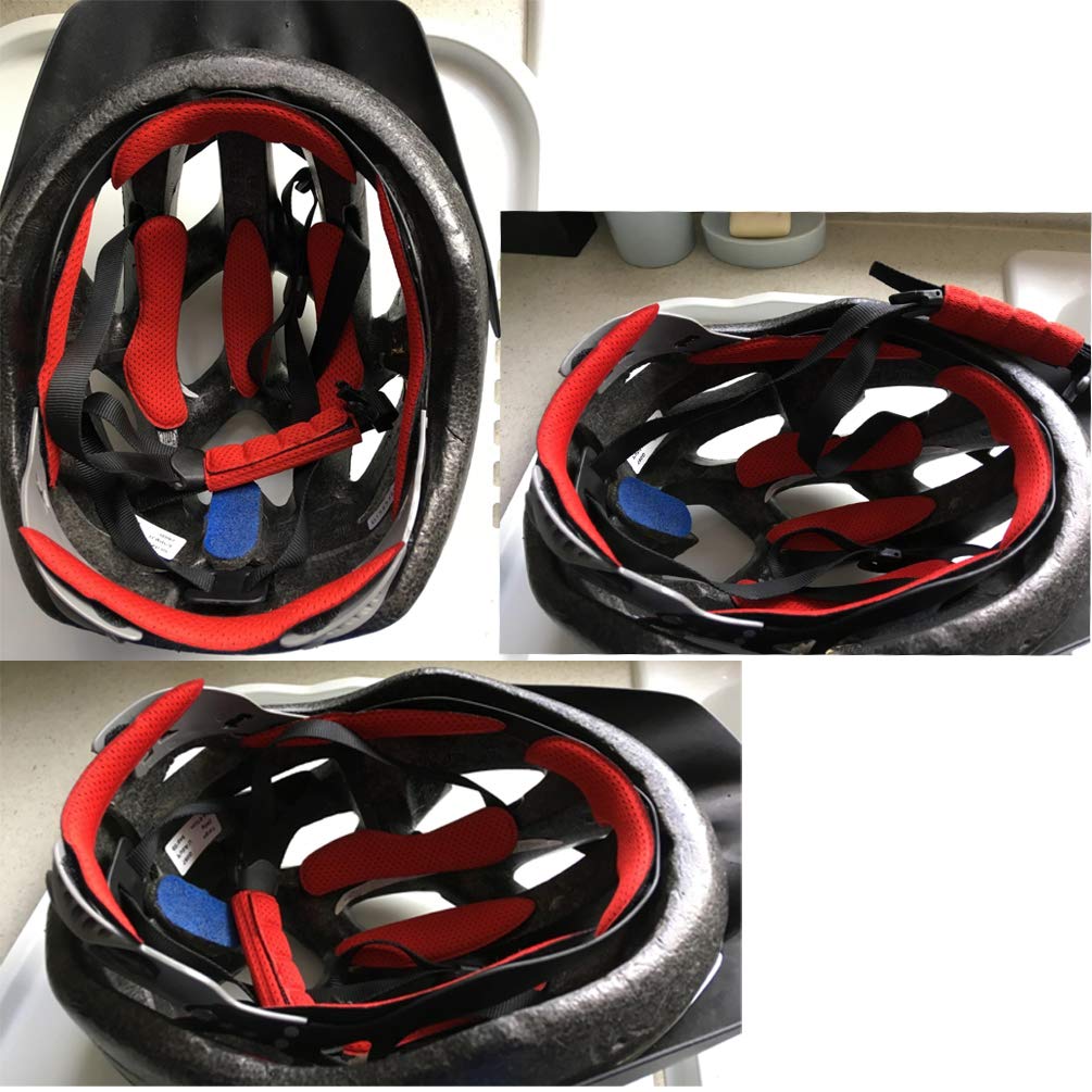 Bravewind 54 Piezas Casco Acolchado Kit De Repuesto Universal De Almohadillas De Espuma Para Bicicleta Airsoft Casco Universal Eva Almohadillas Para Bicicleta Motocicleta Casco De Ciclismo 2 Juegos Cascos Multiuso