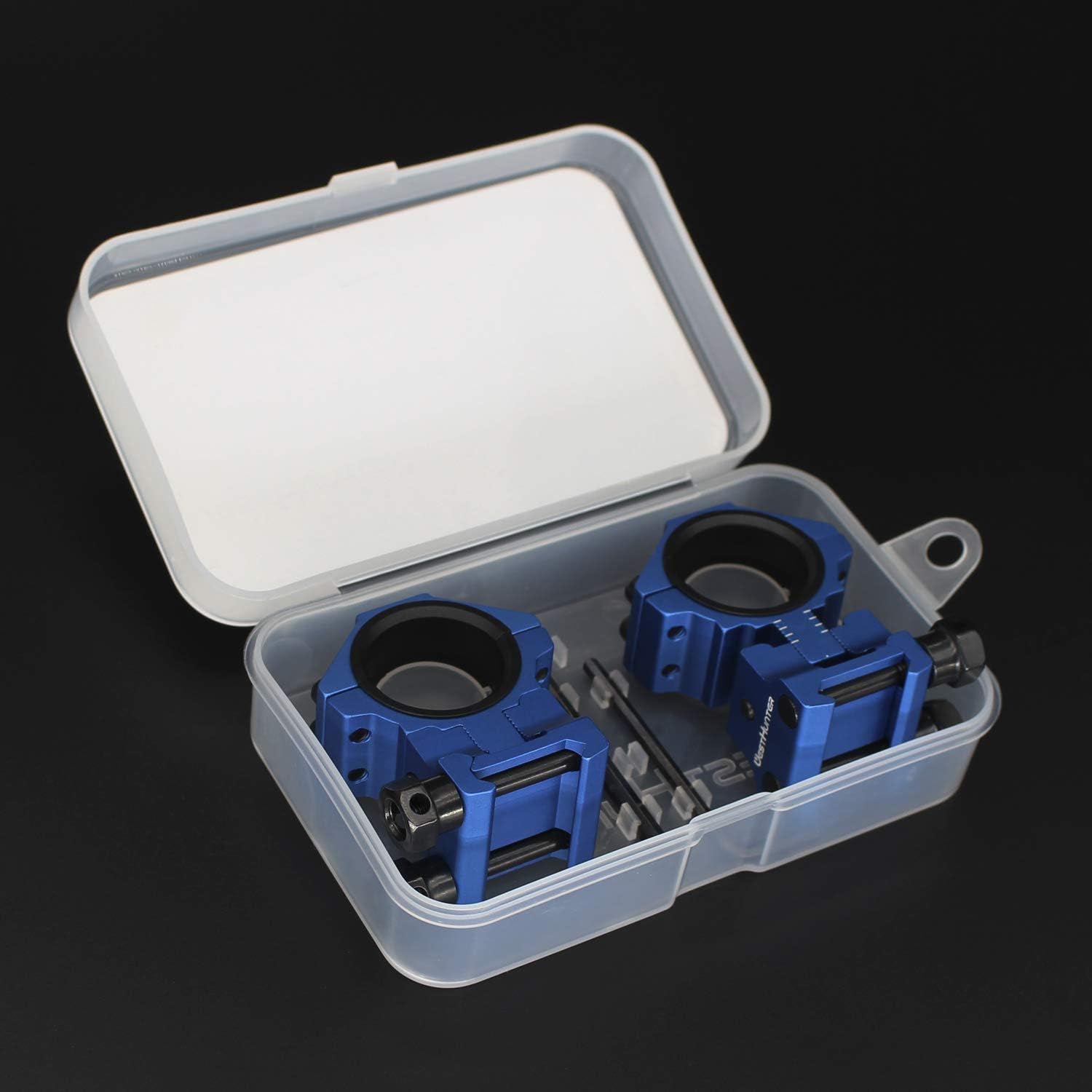 WestHunter Optics Adjustable Height Picatinny Scope Rings, 1 Inch 30 mm Precision Scope Mount, Blue, 30 mm / 1 inch - Image 4