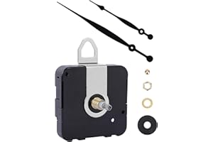 MakerTick High-Torque Clock Movement Kit – Long Shaft Mechanism with 8 inch Hands, Battery-Operated Motor for 17'' to 20'' Large Wall Clocks, DIY Repair & Replacement