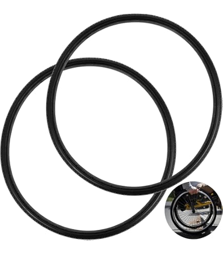2Pcs 24in Sports Wheelchair Rear Wheel Replacement, 24 × 1.95 (50-507) Inflatable Rubber Tire, Aluminum Alloy Spoke Hub