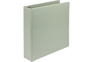 Samsill Plant-Based 2 Inch Durable D-Ring, Made in USA, View Binder, Eco-Friendly, USDA Certified Biobased, Single, Sage Green