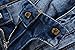 PGXT Men's Runway Stretch Jeans, Washed Acid Light Blue Biker Jeans 32