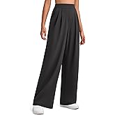 G4Free ShiftReady Women's Wide Leg Dress Yoga Pants with Pockets Dressy Casual Slacks High Waist Work Trousers
