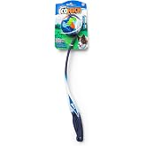 Chuckit! EcoFetch Dog Ball Launcher 18" with Medium 2.5" Ball, Dogs 20-60 | Made in USA, fetch thrower reduces bending for easy pickup and cleaner hands, keeps active pups running outdoors every day