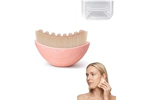 Lymphatic Contour Face Brush – Pink | Upgraded Softer & Larger Design | Sculpt, De-Puff & Define Chin & Jawline | Double Chin