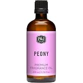 P&amp;J Trading Fragrance Oil | Peony Oil 100ml - Candle Scents for Candle Making, Freshie Scents, Soap Making Supplies, Diffuser Oil Scents