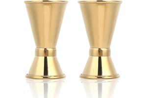 2PCS Jigger for Bartending Set, Measuring Shot Glass Measuring Cup Liquor Measuring Jigger Double Shot Glasses for Alcohol Ba