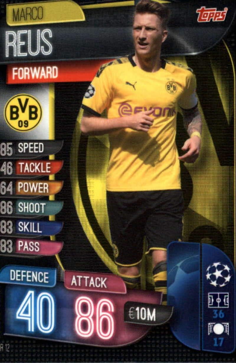 Amazon Com 2019 20 Topps Uefa Champions League Match Attax Dor 12 Marco Reus Borussia Dortmund Official Futbol Soccer Trading Card Game Playing Card Collectibles Fine Art
