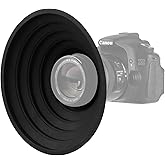 Easy Hood Lens Hood for Nikon Canon Pentax Sony 70-90mm Camera Lens, Ultimate Anti-Glass Anti-Reflective Silicone Collapsible Len Hood Take Reflection-Free Photos Video (70mm)