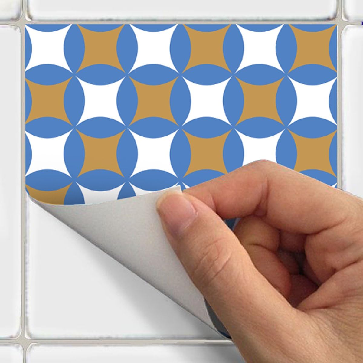 Ambiance Sticker Self-Adhesive Decorative Wall Decal Cement Tile for Bathroom and Kitchen Nuance de Gris Raffinés - Image 4