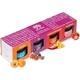 DIVINA Mediterranean Spread Collection, 4-Pack Assortment of Apricot, Fig, Calabrian Chili Orange &amp; Strawberry, 1.05 oz each (4.2oz, 1-Pack)