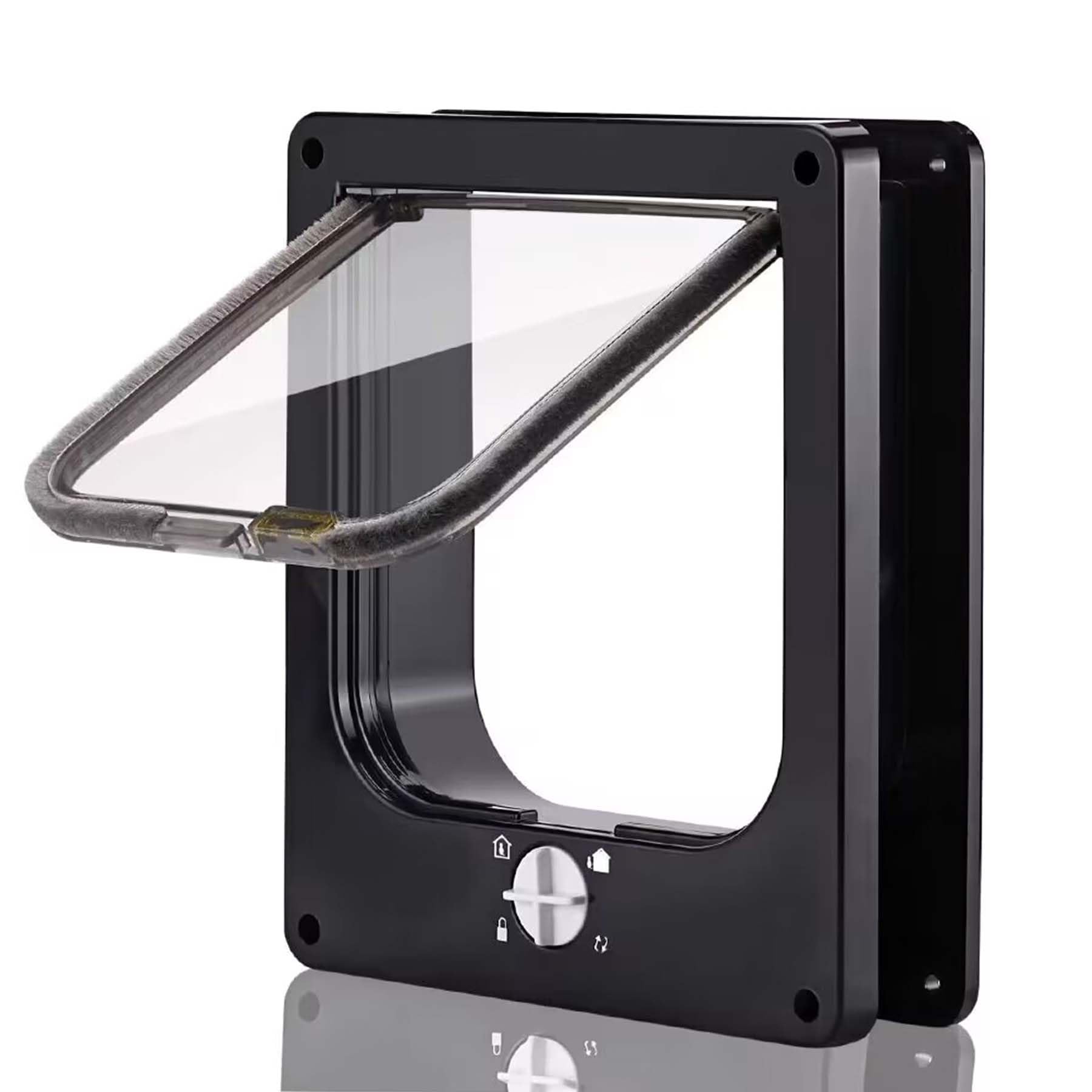 Moaobooh Cat flap, 4-way twist lock pet door for small dogs and cats
