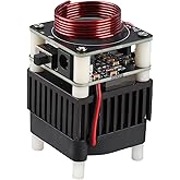 Artificial Flame Coil DIY Kit, 48V DC Arc Plasma Flame Experimental Coil Set with Cooling Fan, Science Teaching Experiment Model Desktop Toy for DIY Electronic Candles(US)