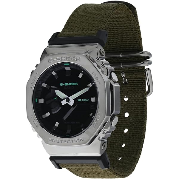 G-Shock A100WEG-9AVT Orologio Unisex - Cassa In Resina E Cinturino Acciaio Inox, Resistente All'Acqua