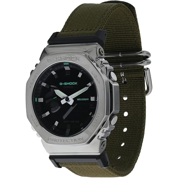 G-Shock A100WEG-9AVT Orologio Unisex - Cassa In Resina E Cinturino Acciaio Inox, Resistente All'Acqua