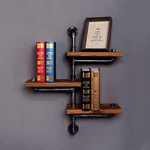 LifeX Industrial Steampunk Estante para tuberías de agua Estantería