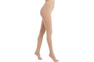 DUCMODA Womens 80 Denier Opaque Tights, Women's Soft Solid Color Footed Pantyhose, High Waist Stocking with 30+ Colors