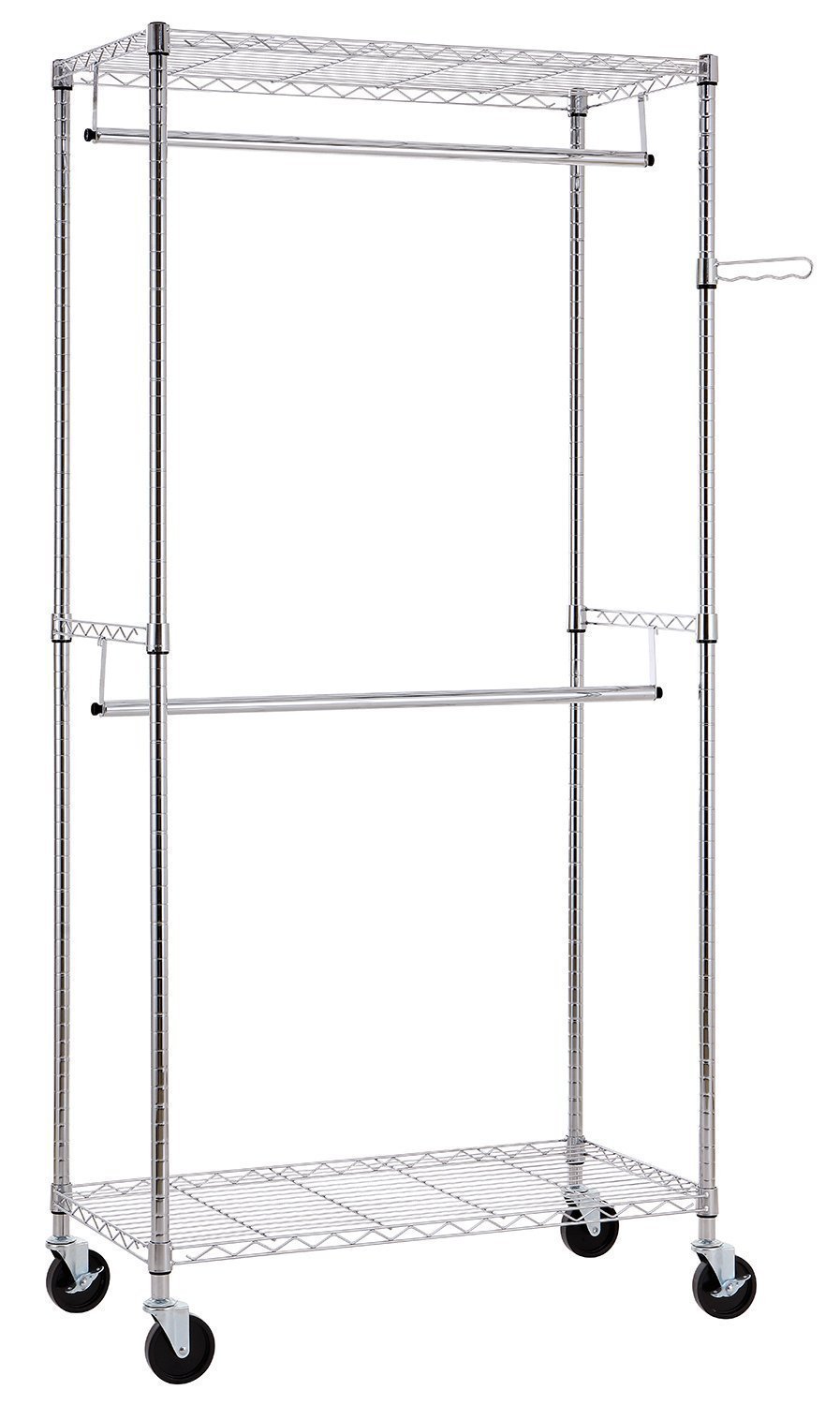 Buy Finnhomy Heavy Duty Rolling Garment Rack Clothes Rack with Double