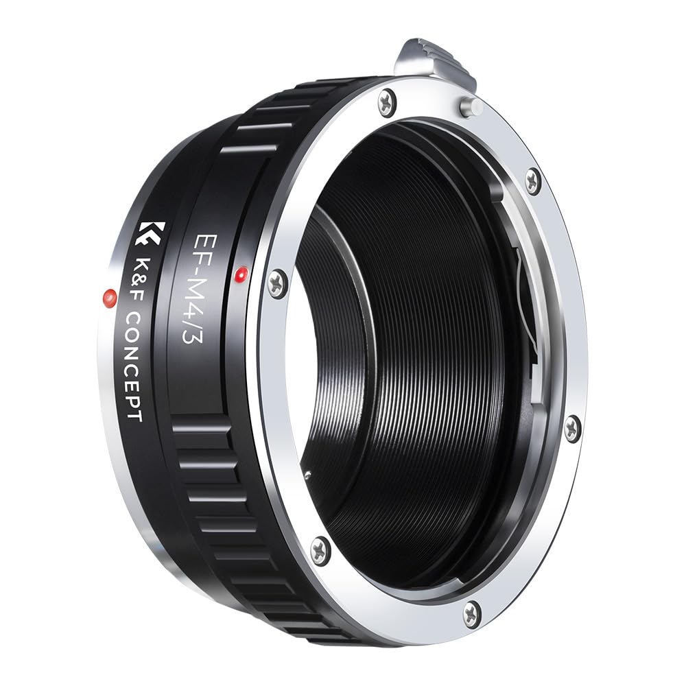 K&F CONCEPT Lens Mount Adapter EOS to M4/3, Manual Focus Compatible with Canon EF EF-S Mount Lens to Micro 4/3 MFT Mount Mirrorless Mount Camera Body — image 1