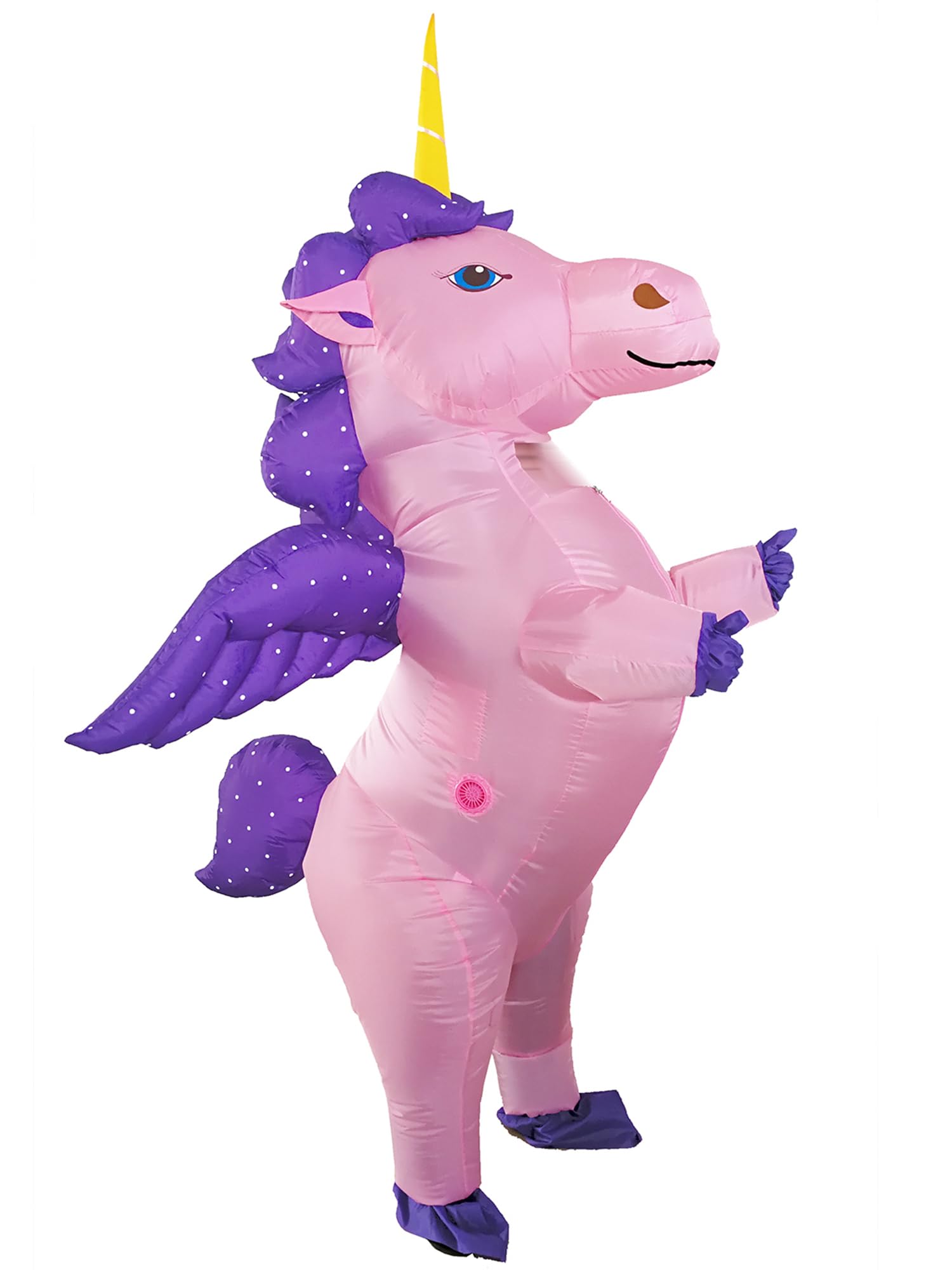 JYZCOS Unicorn Inflatable Costume Party (Flying, Pink, Large)