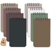 KTOJOY 8 Pack Small Pocket Notebook Small 3x5 Spiral Notepads With Lined Pages, Small Top Spiral Notebook Little Mini Memo St