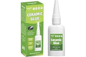 Ceramic Glue - 30g Ceramic Repair Oily Glue, Instant Bonding, Strong Adhesion, Repairs Last a Long Time, for Pottery, Porcelain, DIY Craft, Glass, Metal, Plastic, Wood Furniture, Leather, Sxhyf-G00B