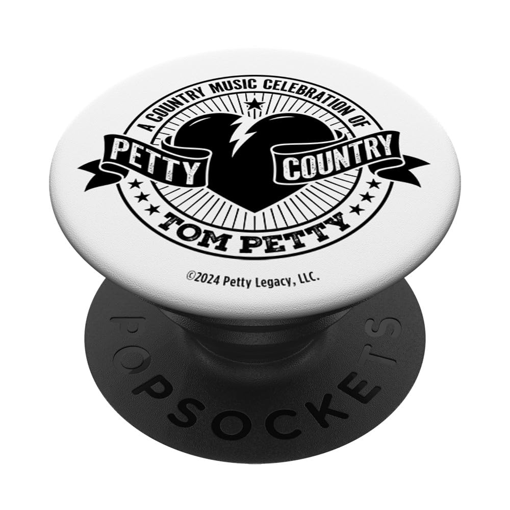 Tom Petty Country Black Logo PopSockets Adhesive PopGrip