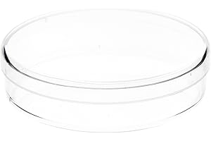 Pioneer Plastics 032C Clear Small Round Petri Dish Plastic Container, 2.75" W x 0.625" H, Pack of 4