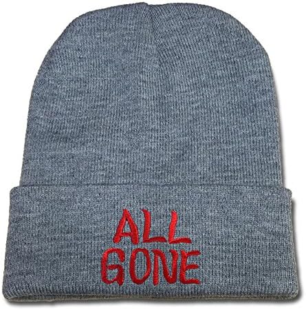 YUGY All Gone Beanie Unisex Embroidery Beanies Skullies Knitted Hats Skull Caps